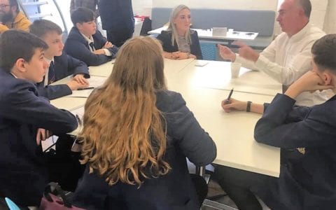 Students take part in business and enterprise project