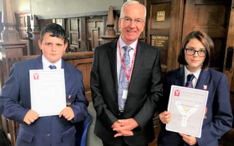 Year 8 students receive Young Leaders Awards