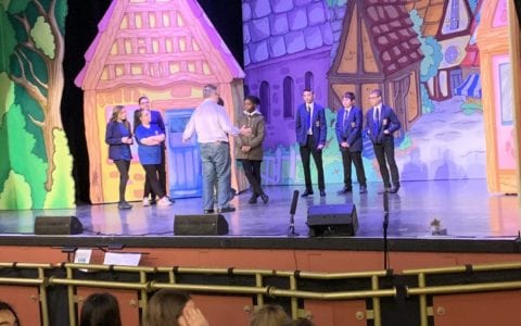 Year 9s take part in drama workshop at the Palace Theatre