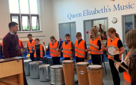 Farmilo pupils join us at QEA for arts workshops