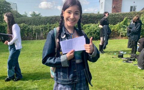 GCSE students celebrate at Queen Elizabeth’s Academy