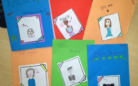 Students write to French pen pals