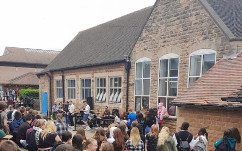 Lunchtime celebrations as academic year draws to an end
