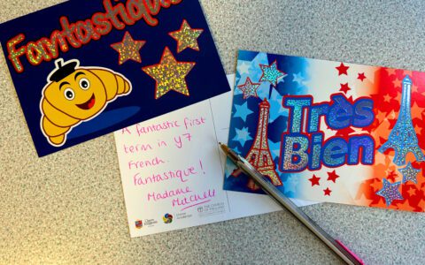 French praise postcards - fantastique!