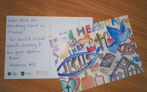 Praise postcards reward QEA students