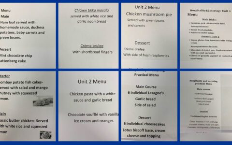 Year 11 hospitality and catering