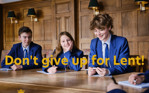 'Don't give up for Lent!' 22 March