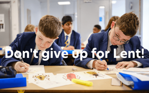 'Don't give up for Lent!' 23 March