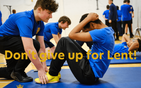 'Don't give up for Lent!' 29 March