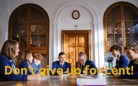 'Don't give up for Lent!' 7 March