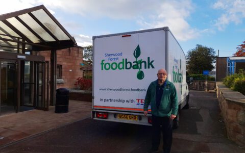 Donation to Sherwood Forest Foodbank