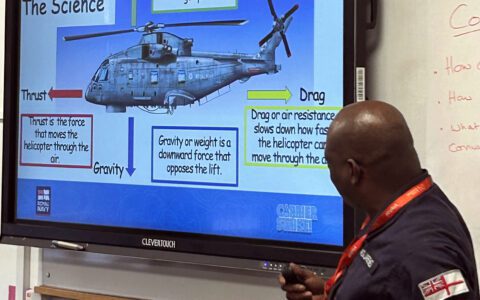 Royal Navy visit QEA year 8 students