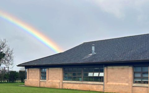 Vibrant rainbow shines over QEA