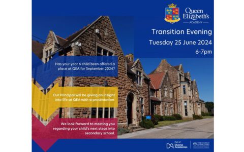 Transition evening: Tuesday 25 June 2024