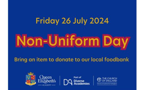 Non-uniform / food bank donations