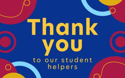 Thank you, student helpers!
