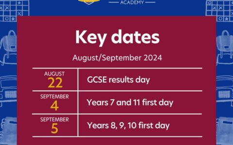 End of academic year
