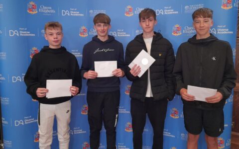 Excitement on GCSE results day for students at Queen Elizabeth’s Academy