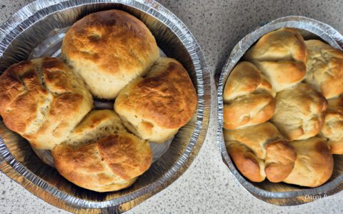 Hospitality and catering students' brioche buns