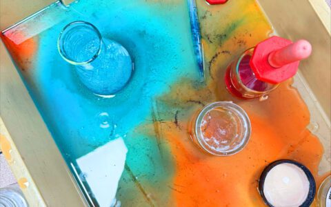 Science club: conical flask volcanoes