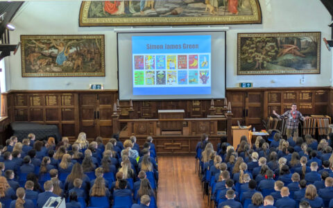 Author visit: Simon James Green at QEA
