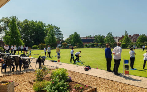 What a beautiful day for bowls!