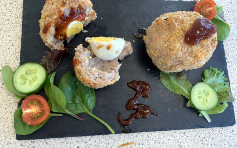 Food creations in the QEA kitchens
